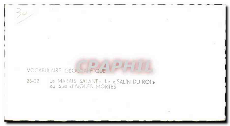 CPSM Le marais Salant Le Salin du Roi au sud d'Aigues Mortes — Rückseite