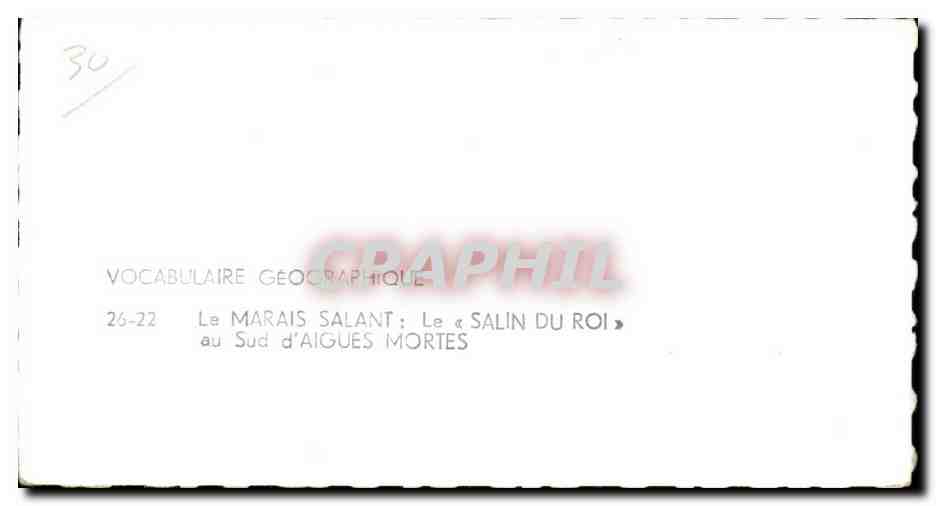 CPSM Le marais Salant Le Salin du Roi au sud d'Aigues Mortes — Rückseite
