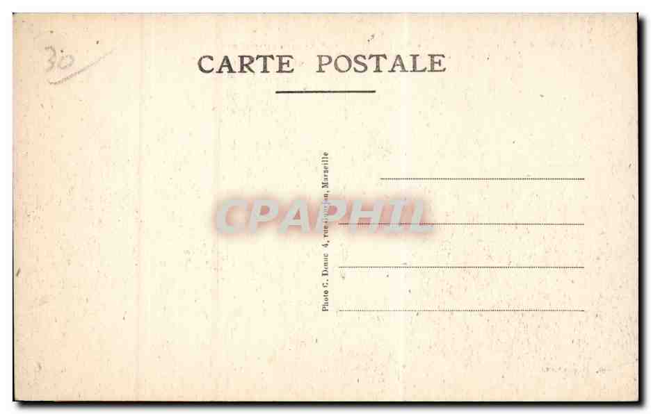 CPA Massif du Mont Aigoual Le grand hotel par Valleraugue  — Rückseite