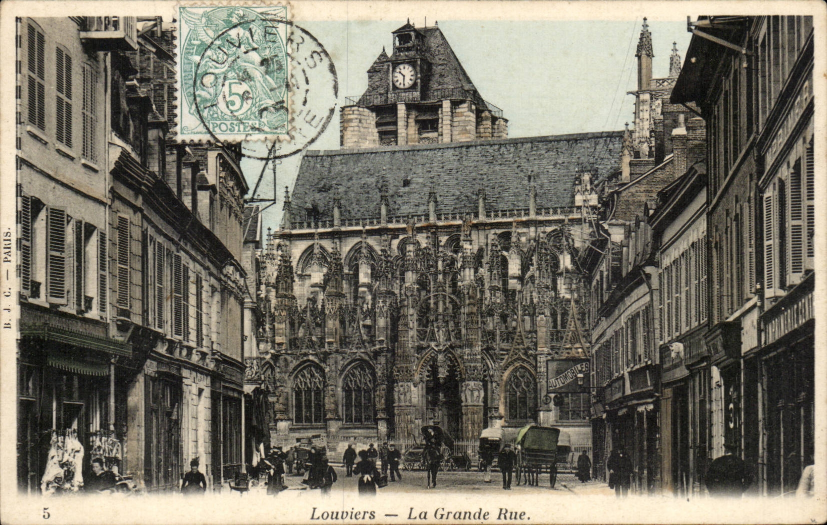 Louviers — La Grande Rue — B.J.C. — PARIS — n°5
