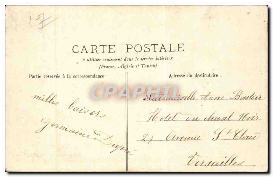 Louviers — La Grande Rue — B.J.C. — PARIS — n°5 — Rückseite