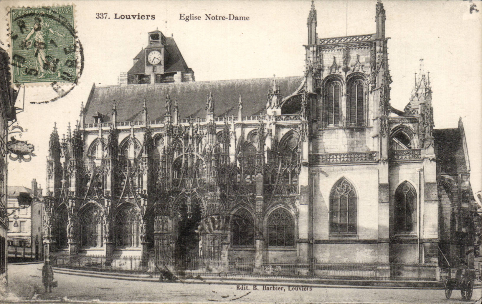 Louviers — Église Notre-Dame — Edit. B. Barbier, Louviers