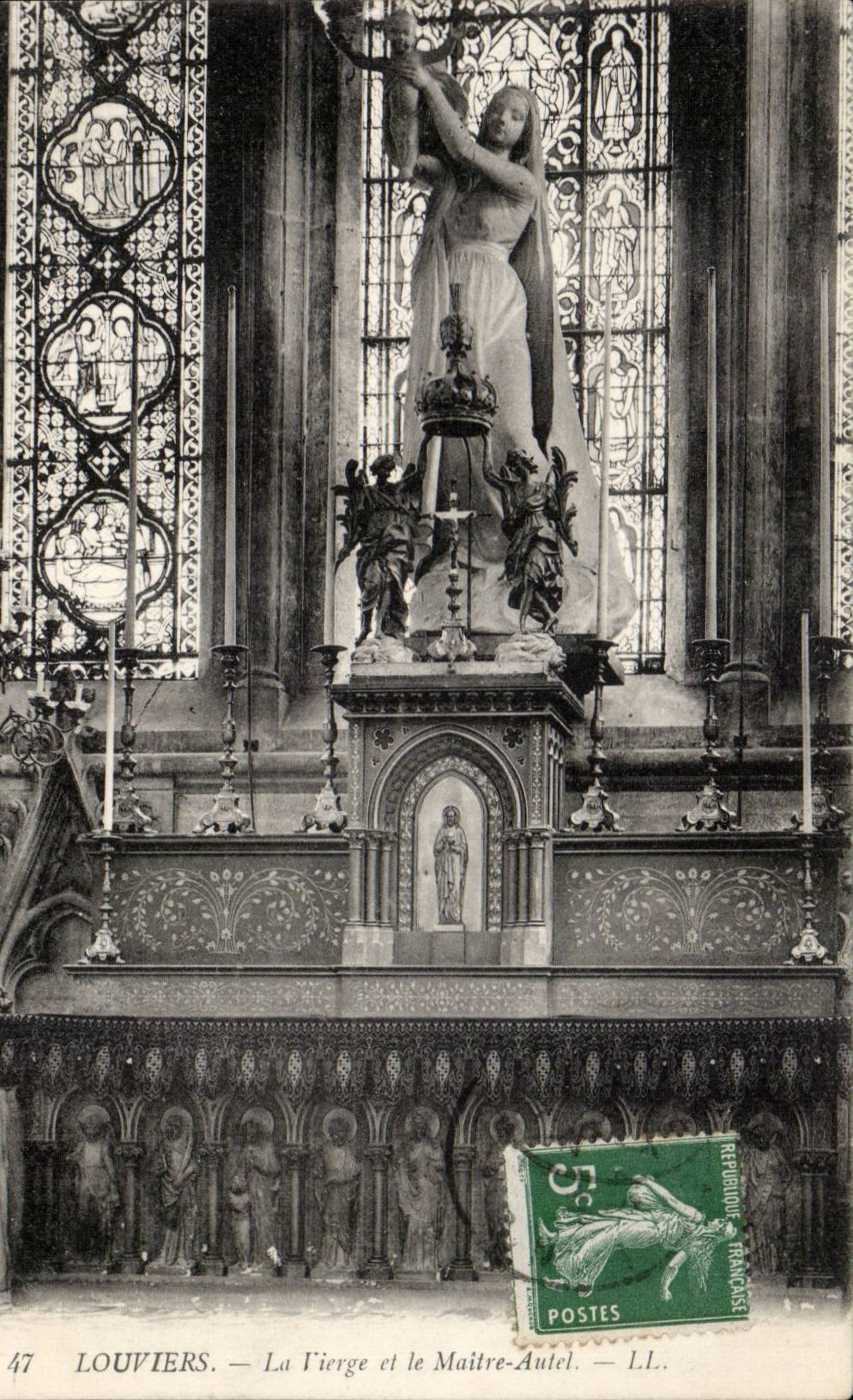 Louvières — La Vierge et le Maître-Autel — L.L.