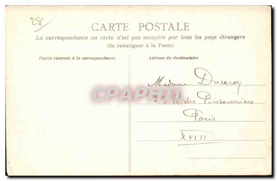 Dreux - Le chemin de Ronde du Château — La Tour Grise — éditeur M. Guillaume Sonnino, n° 55 — Verso
