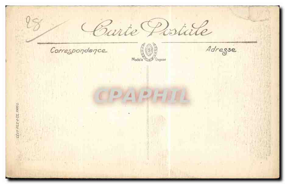 Dreux — Entrée du Parc et Pavillon Louis-Philippe — M. R. — Reverso