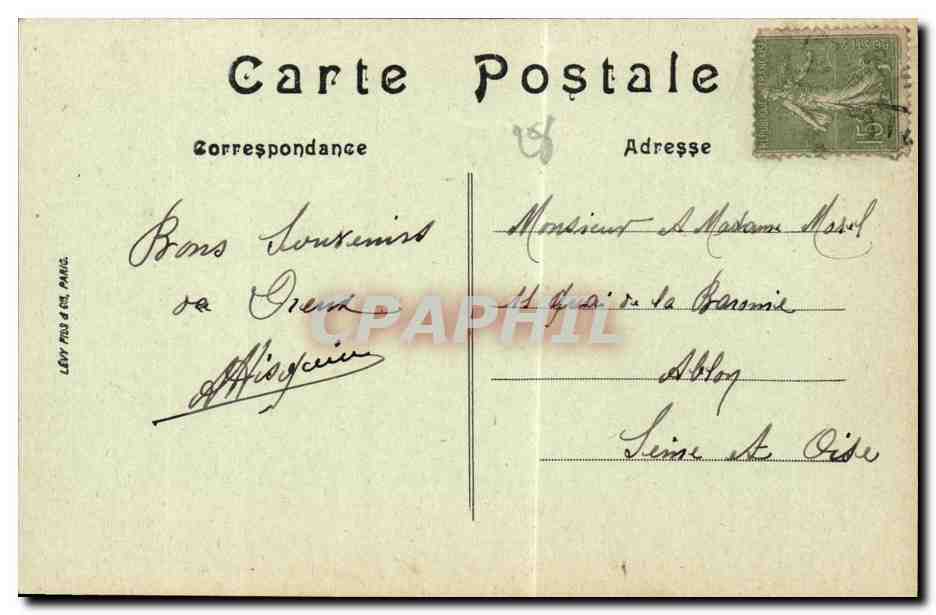 CPA Dreux Panorama pris du chemin de ronde — Rückseite