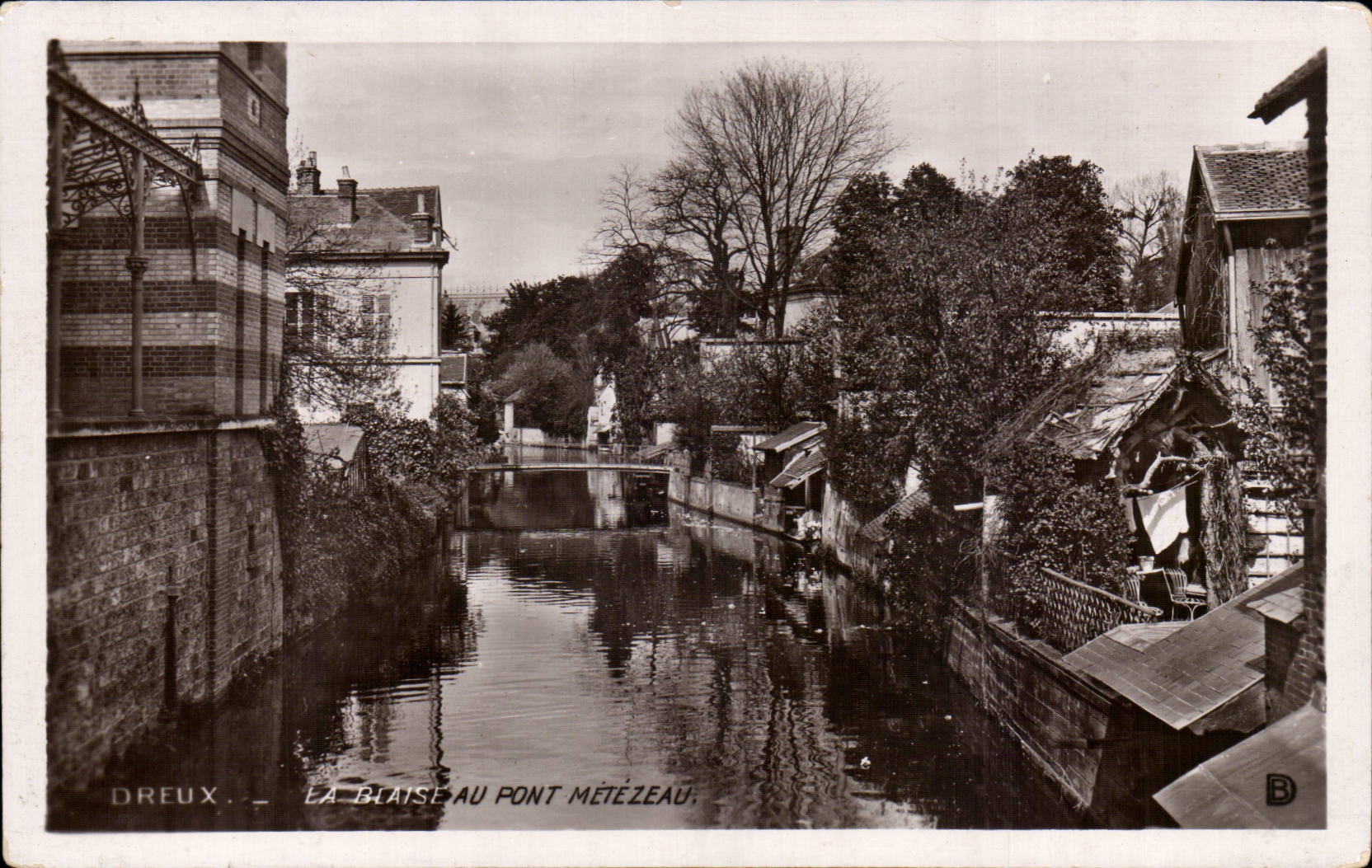 CPA Dreux la Blaise au pont Metezeau