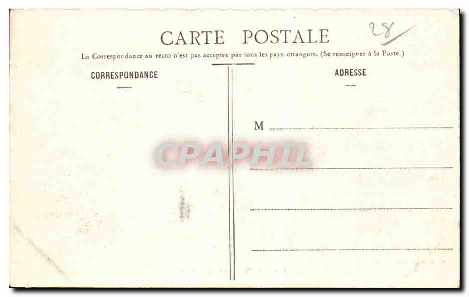 Dreux - Caisse d'Epargne — Ch. Foncault, édit. Dreux, n°6 — Rückseite