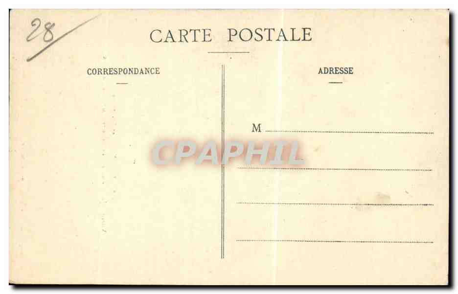 Jésus montant au Calvaire — tombe sous la Croix — Ch. Foucault, Dreux, n° 168 — Rückseite