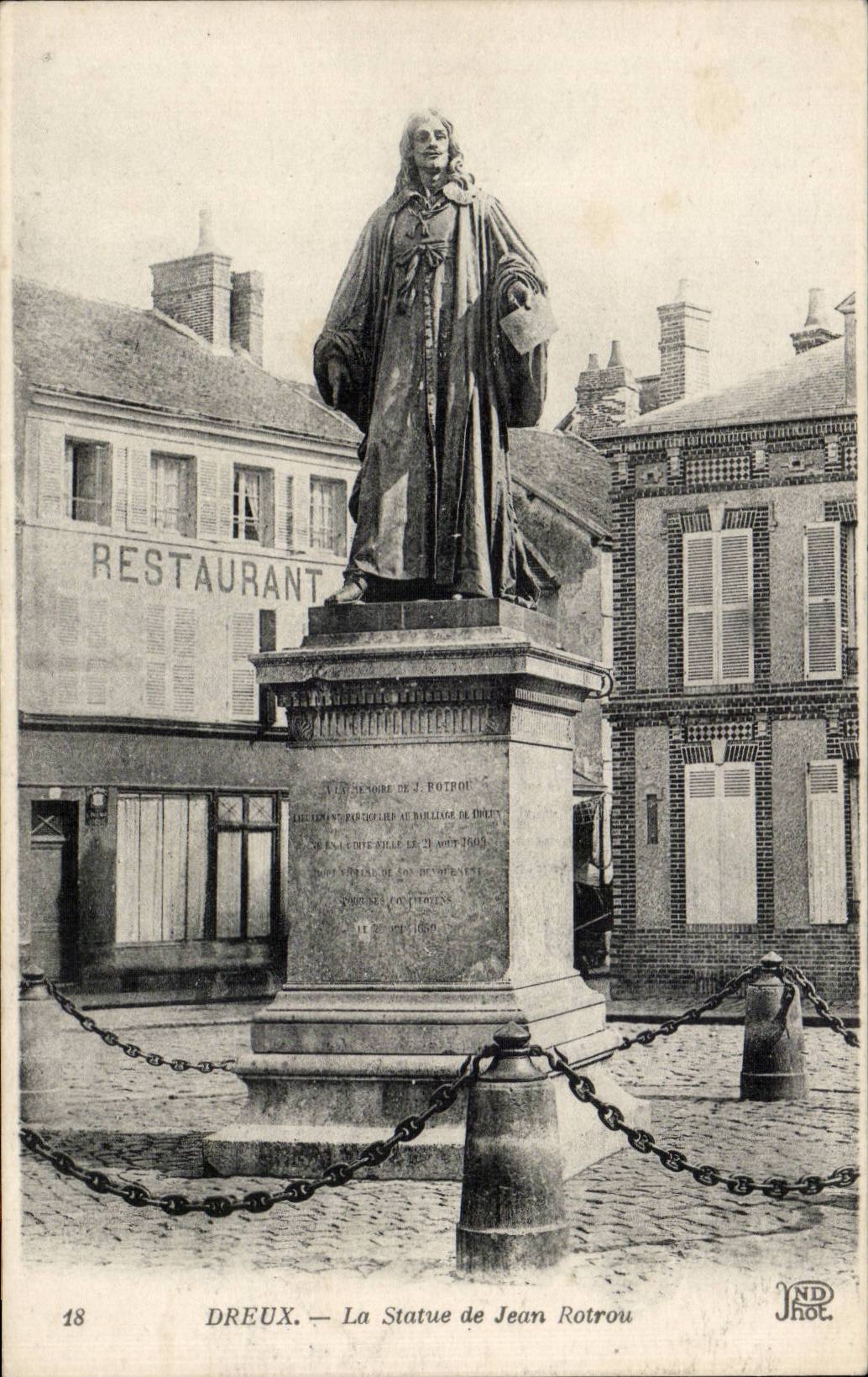Dreux — Die Statue von Jean Rotrou — JND Phot.