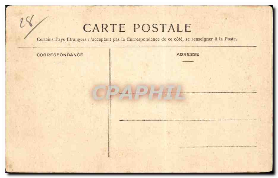 Dreux — Vue panoramique prise de la Chapelle Saint-Louis — Bazar de l'Industrie — éditeur St. Buret, Dreux — Verso
