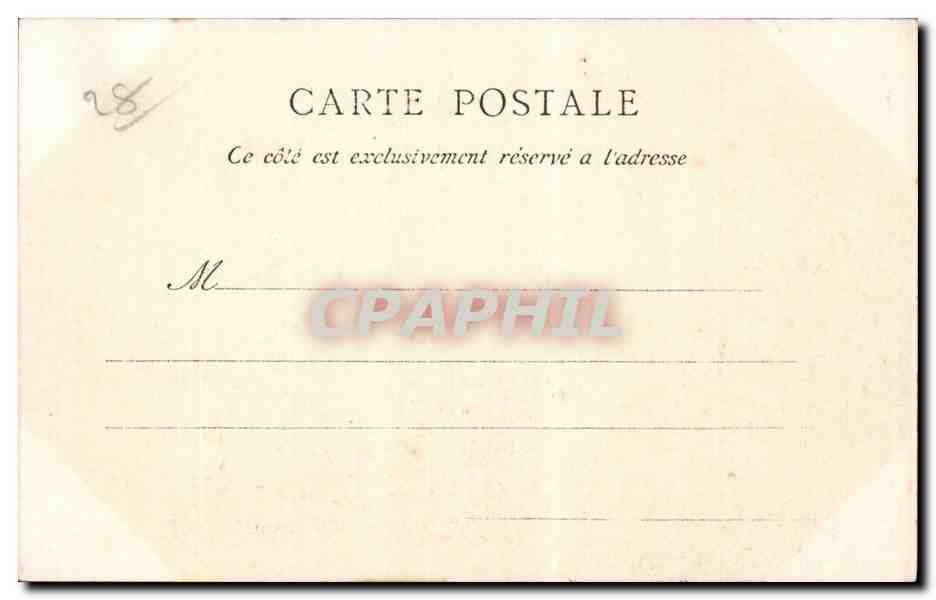 Environ de Dreux — Porte d'entrée du Château d'Anet — La C.P.A. Paris — Rückseite
