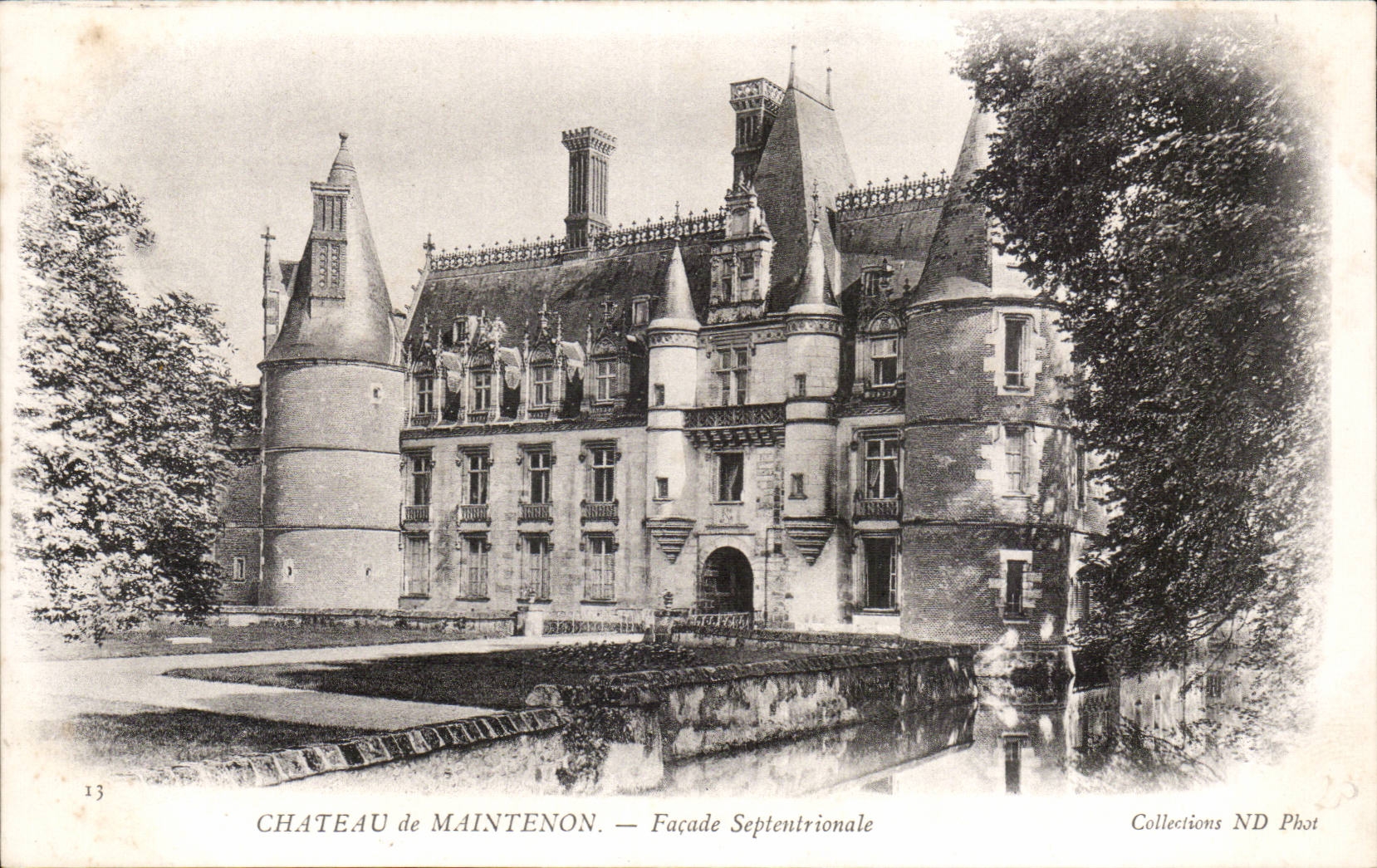 CPA Chateau de Maintenon Facade septentrionale