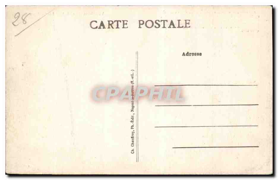 Villeben (E-et-L) — Le Château — Ch. Chauffrey, Ph. Éditi. (E.-et-L.) — Verso