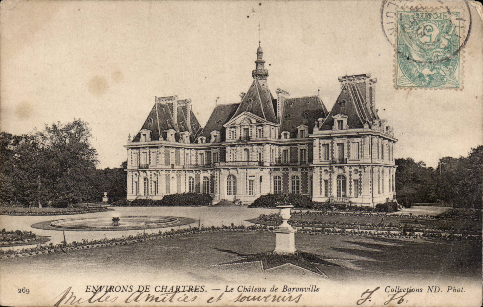 Environs de Chartres — Le Château de Baronville — Collections ND. Phot. n°269