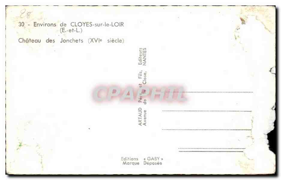 Château des Jonchets — Environ de Cloyes-sur-le-Loir — Éditions Gaby — Reverso