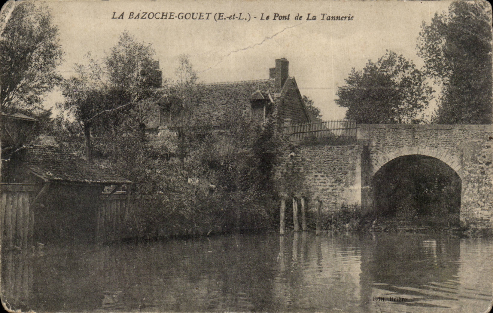 CPA La Bazoche Gouet Le pont de la tannerie