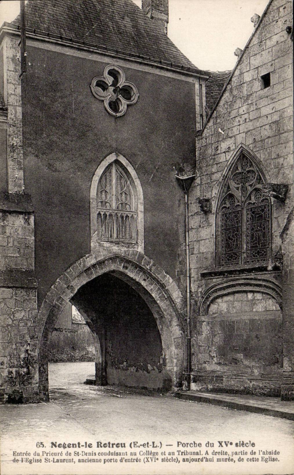 Nogent-le-Rotrou (E.-et-L.) — Porche du XVᵉ siècle — Ch. Chauffroy, n°65
