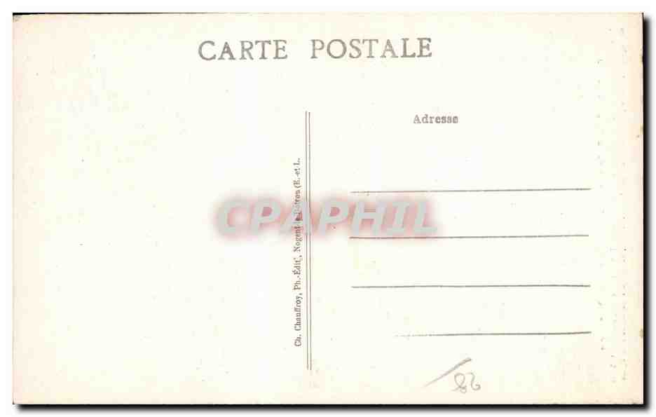 Nogent-le-Rotrou (E.-et-L.) — Porche du XVᵉ siècle — Ch. Chauffroy, n°65 — Verso