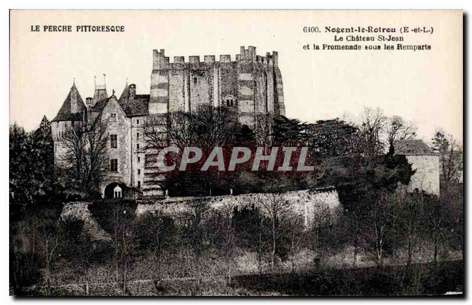 Nogent-le-Rotrou (E-et-L.) — The Saint-Jean Castle and the Promenade under the Walls — Ch. Chauffroy, Nogent-le-Rotrou (E-et-L.)