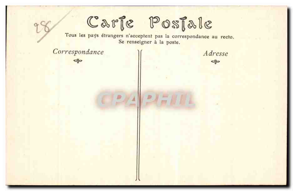 Château de VILLEBON — éditeur non identifié, n° de série 665 — Rückseite