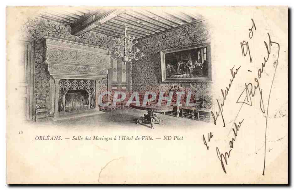 CPA Orleans Salle des mariages a l'hotel de ville