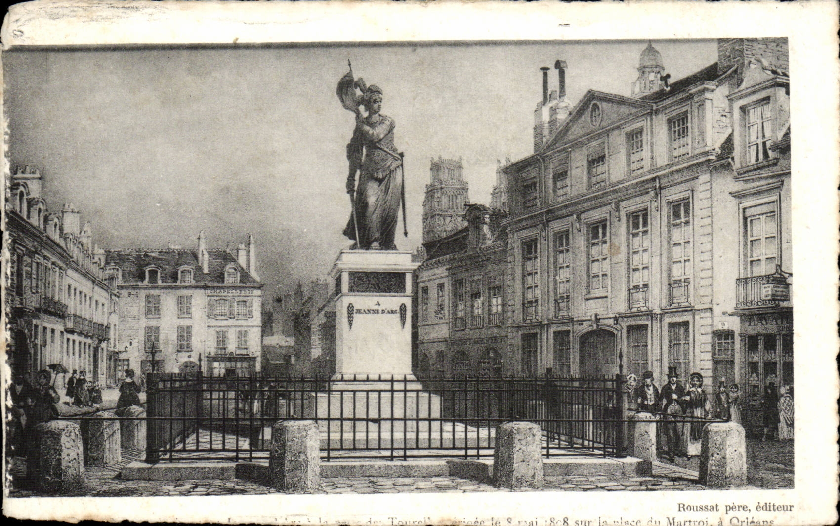 CPA Orleans Place du martroi Jeanne d'arc
