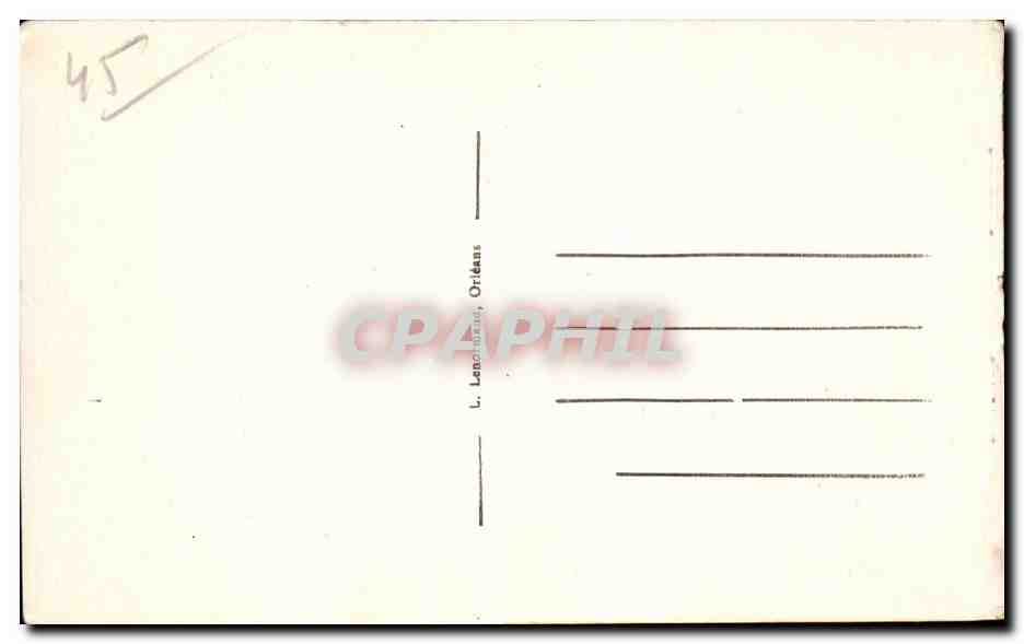 CPA Orleans Souvenir — Verso
