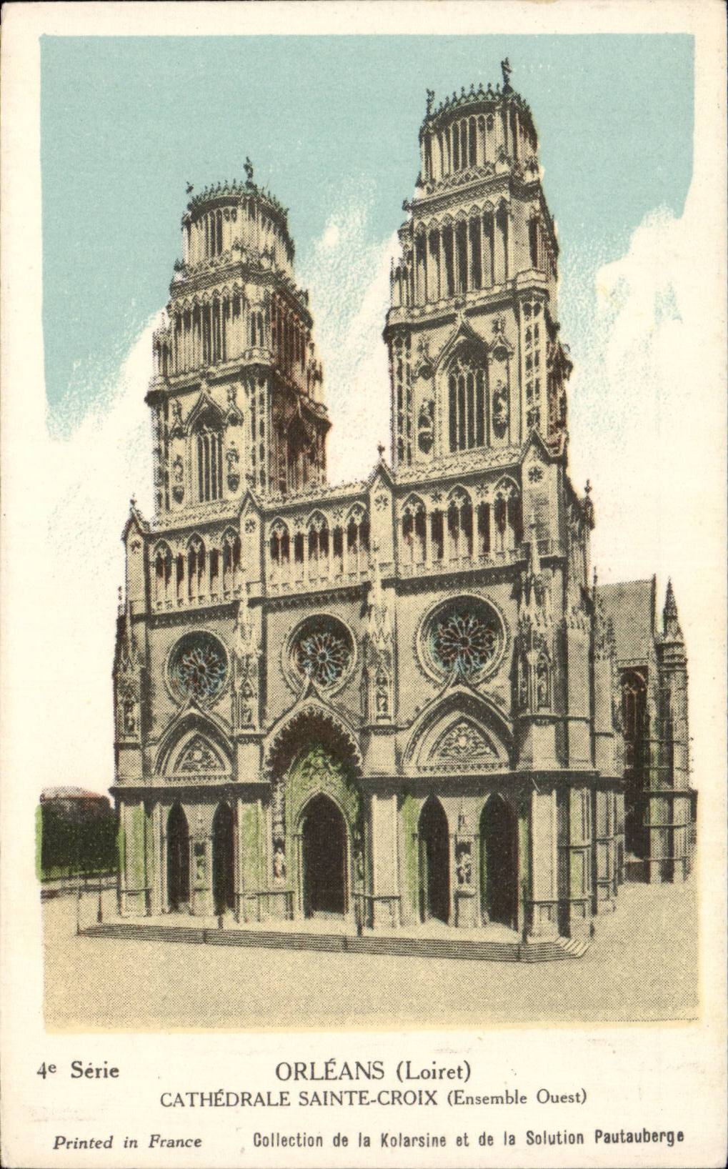 CPA Orleans Cathedrale Sainte Croix