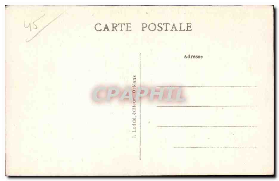 CPA Orleans Porte St Jean — Verso
