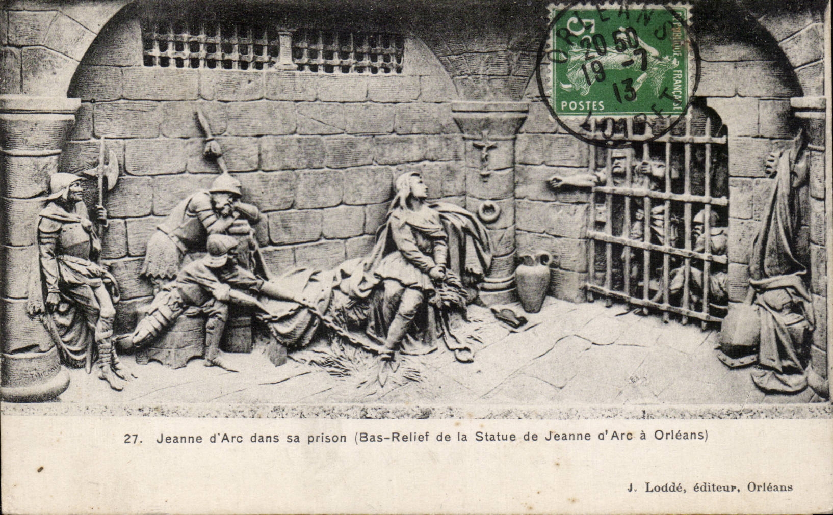 CPA Orleans Jeanne d'arc dans sa prison