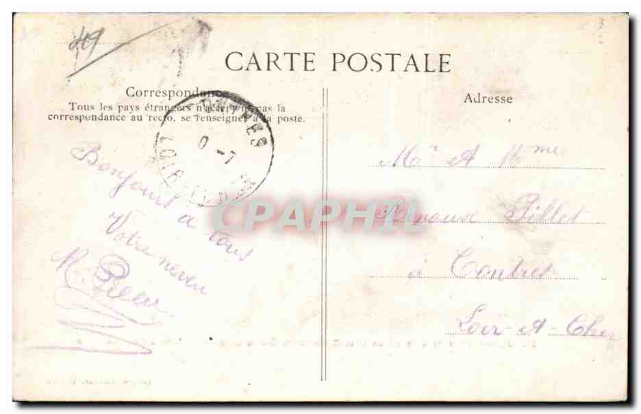 CPA Orleans Jeanne d'arc dans sa prison — Verso