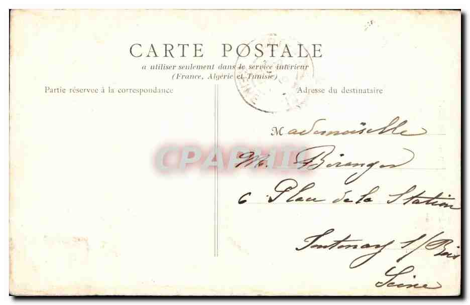 CPA Orleans Statue equestre de Jeanne d'arc par Foyatier — Verso