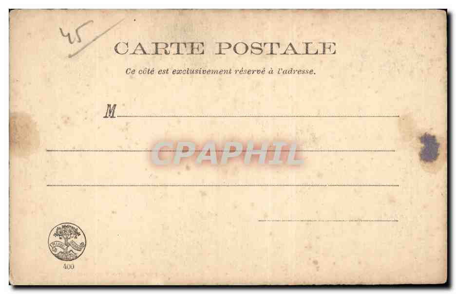 CPA Orleans Le puceau d'apres une aquarelle de Jacob — Verso