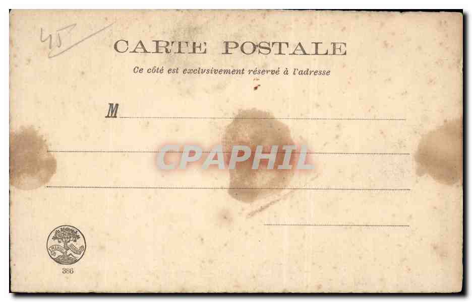 CPA Orleans Ruines des eglise Saint Pierre Empont et Saint Eloi d'apres C Pensee — Verso