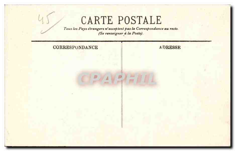 CPA Orleans Gravure de Voyes Jeanne d'arc — Verso