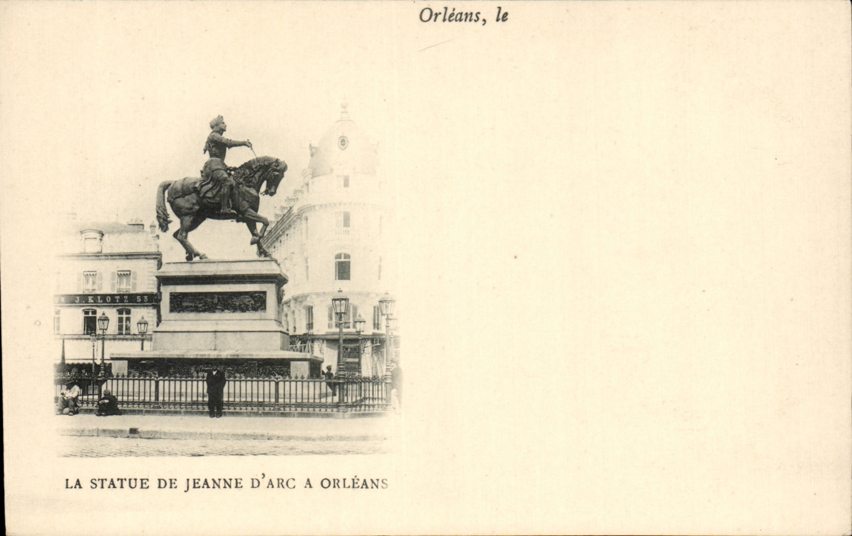 CPA Orleans Statue de Jeanne d'Arc