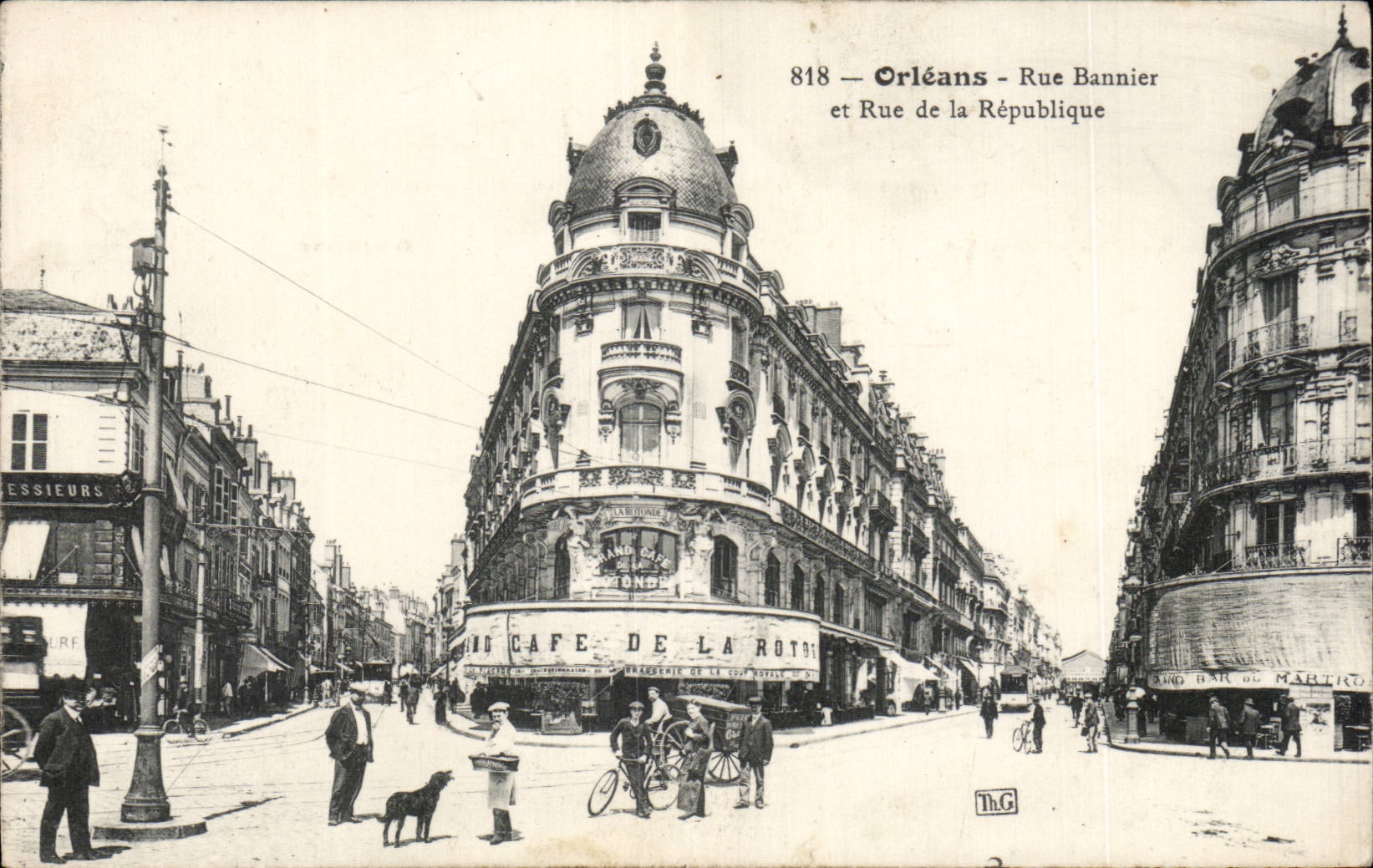 CPA Orleans Rue Bannier et rue de la Republique