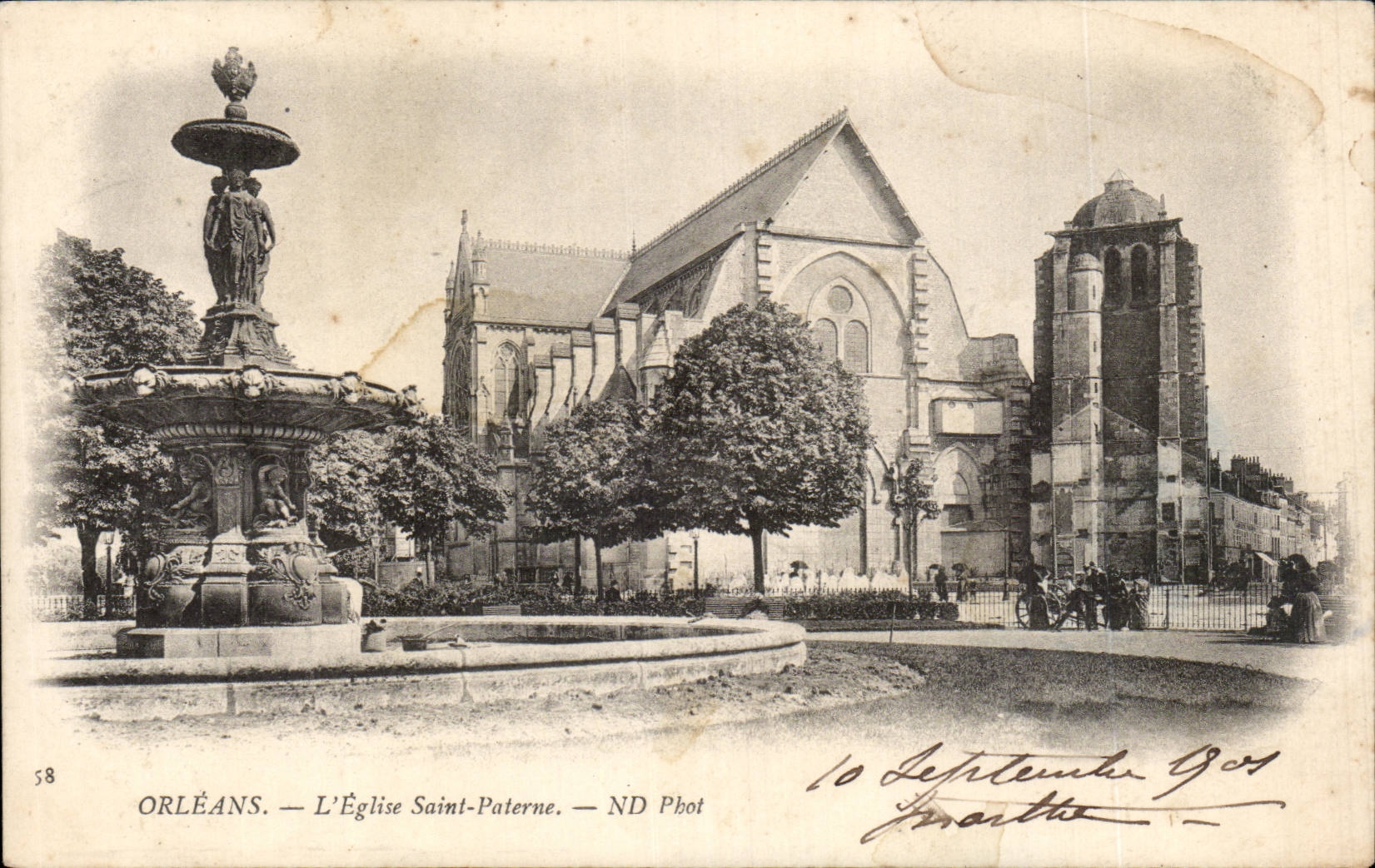 CPA Orleans L'eglise Saint Paterne
