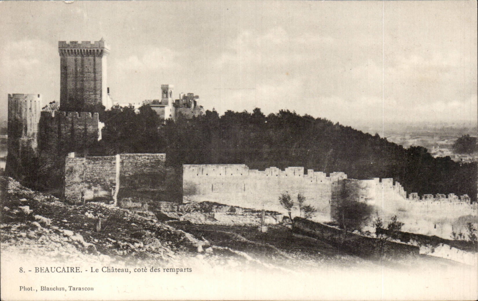 CPA Beaucaire le chateau cote des remaprts