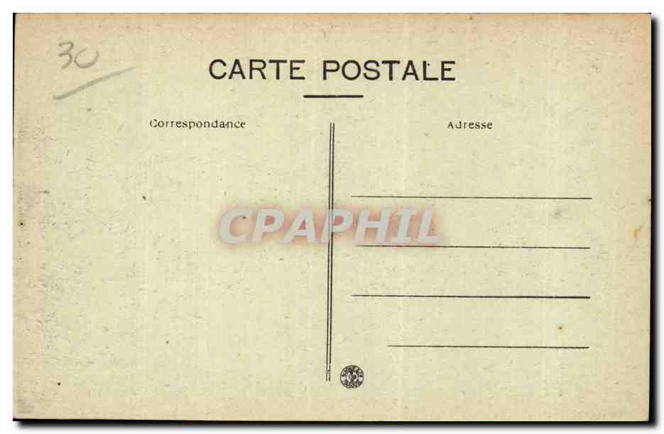 CPA Beaucaire Le chateau Cote des remparts — Rückseite