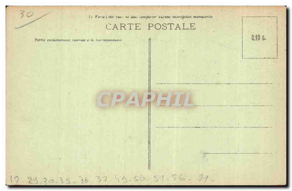 CPA Collegiale de St Gilles Cote Nord — Rückseite