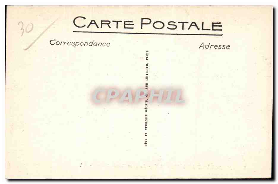 CPA Villeneuve les Avignon Le fort Saint Andre — Verso
