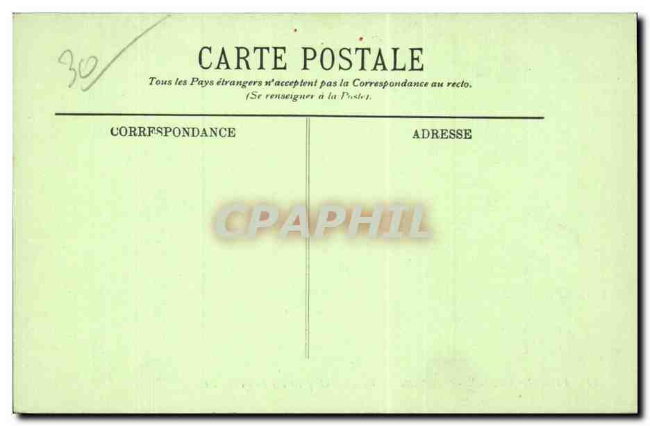 CPA Villeneuve les Avignon Vue generale prise des Doms — Verso