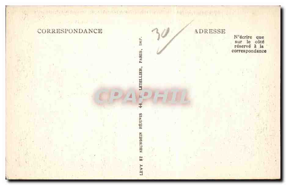 CPA Villeneuve les Avignon Le Fort Saint Andre — Verso