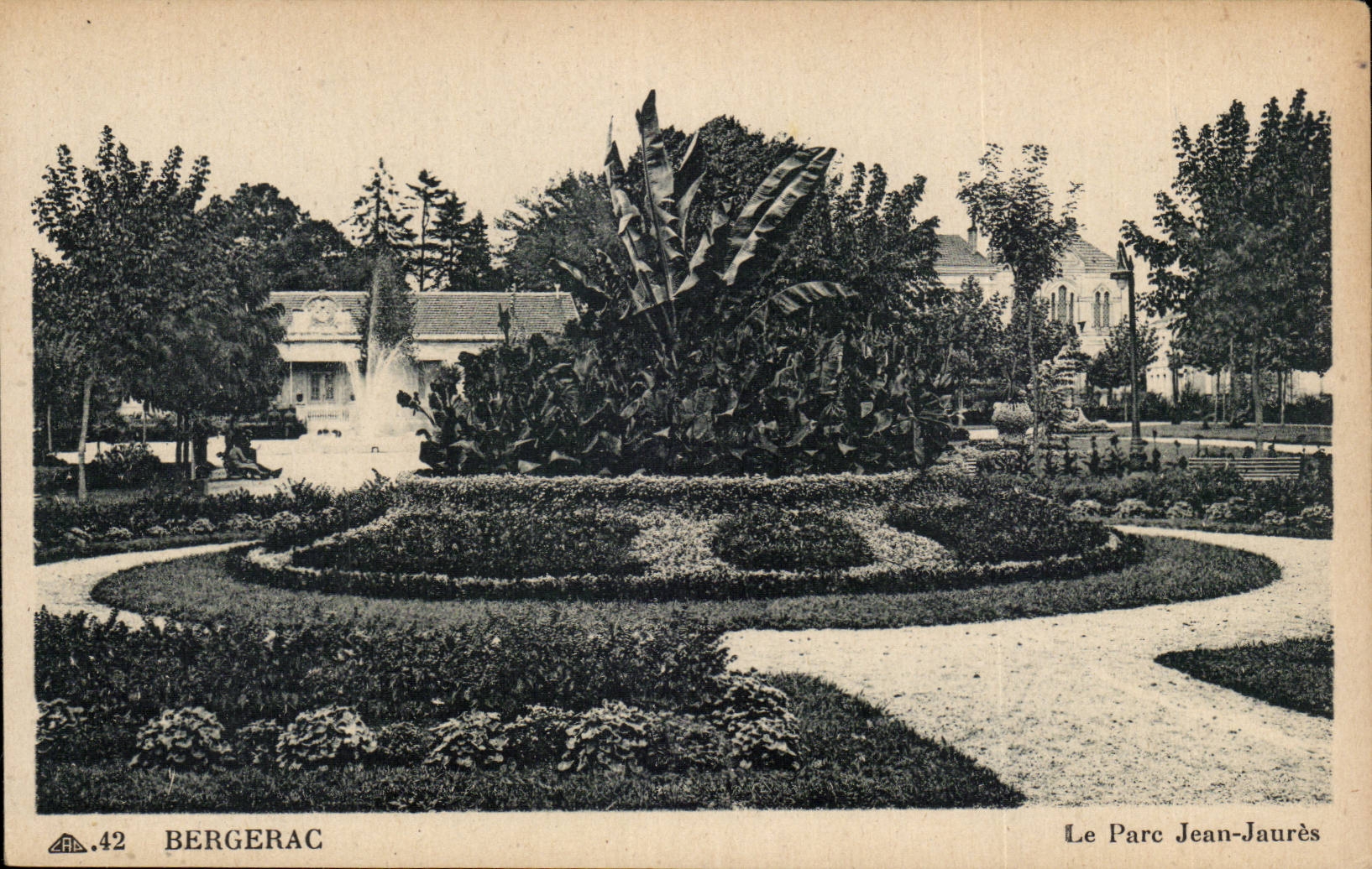 CPA Bergerac Le parc Jean Jaures