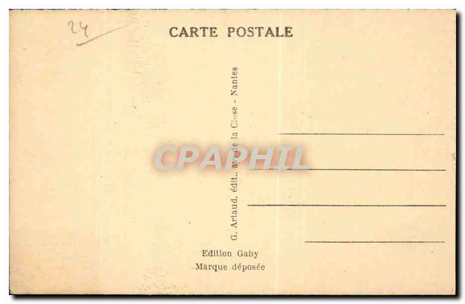 CPA Environs de Bergerac Chateau de Barnes d'apres une vieille gravure — Rückseite