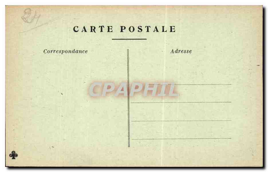 CPA Brantome Bambous dans la cour interieure de l'abbaye — Rückseite