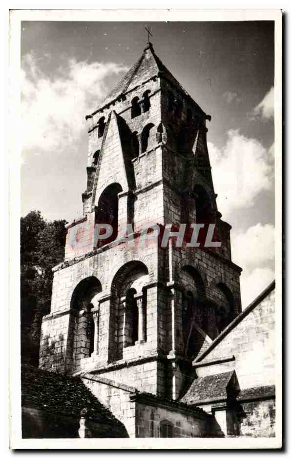 CPA Brantome Le clocher Style roman