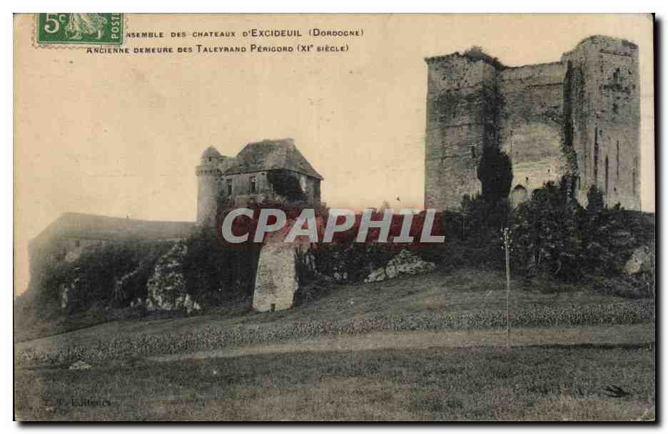CPA Excideuil Chateau des Talleyrand Perigord 